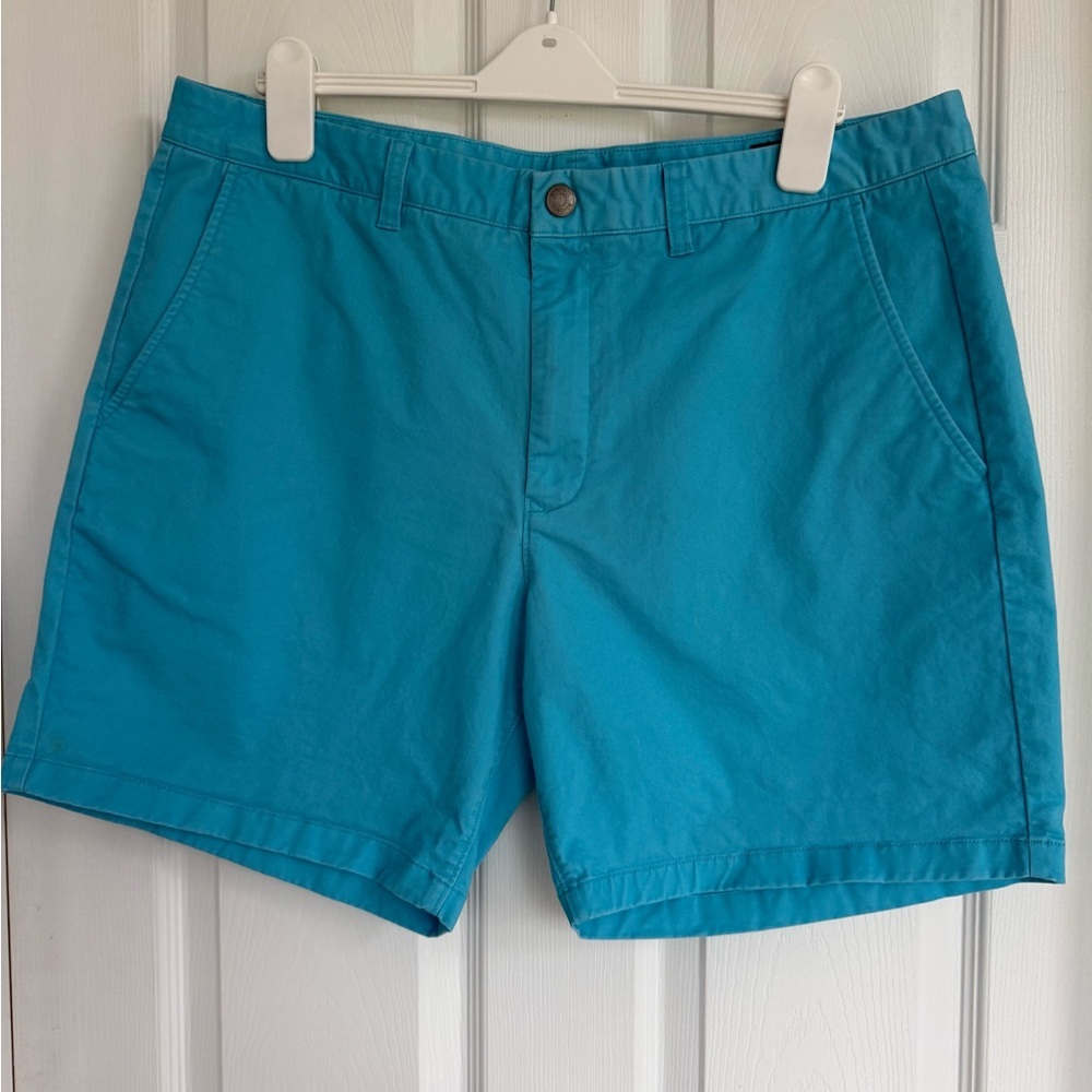 Bonobos Teal Flat Front Shorts